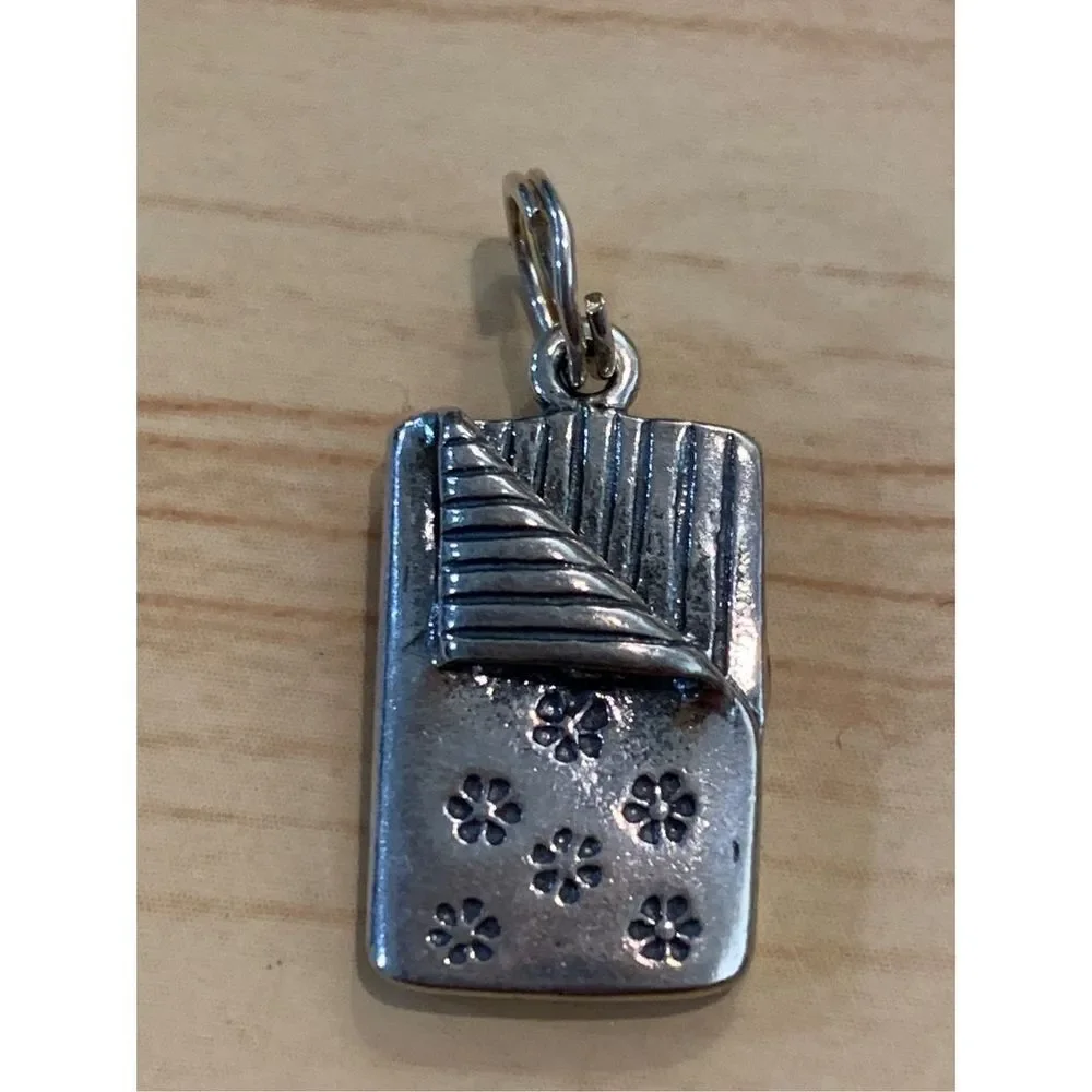 Sleeping Bag Party Sterling Silver Jewelry Charm #camping #party